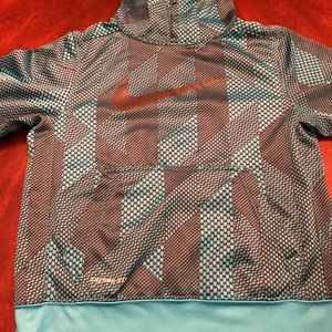 Nike Boys Size 7 Blue and Black Hoodie